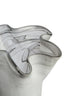 Galene Fluted Grey Glass Vase
