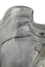 Galene Fluted Grey Glass Vase