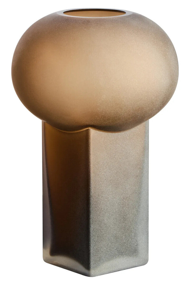 Gabi Large Opaque Brown Glass Vase