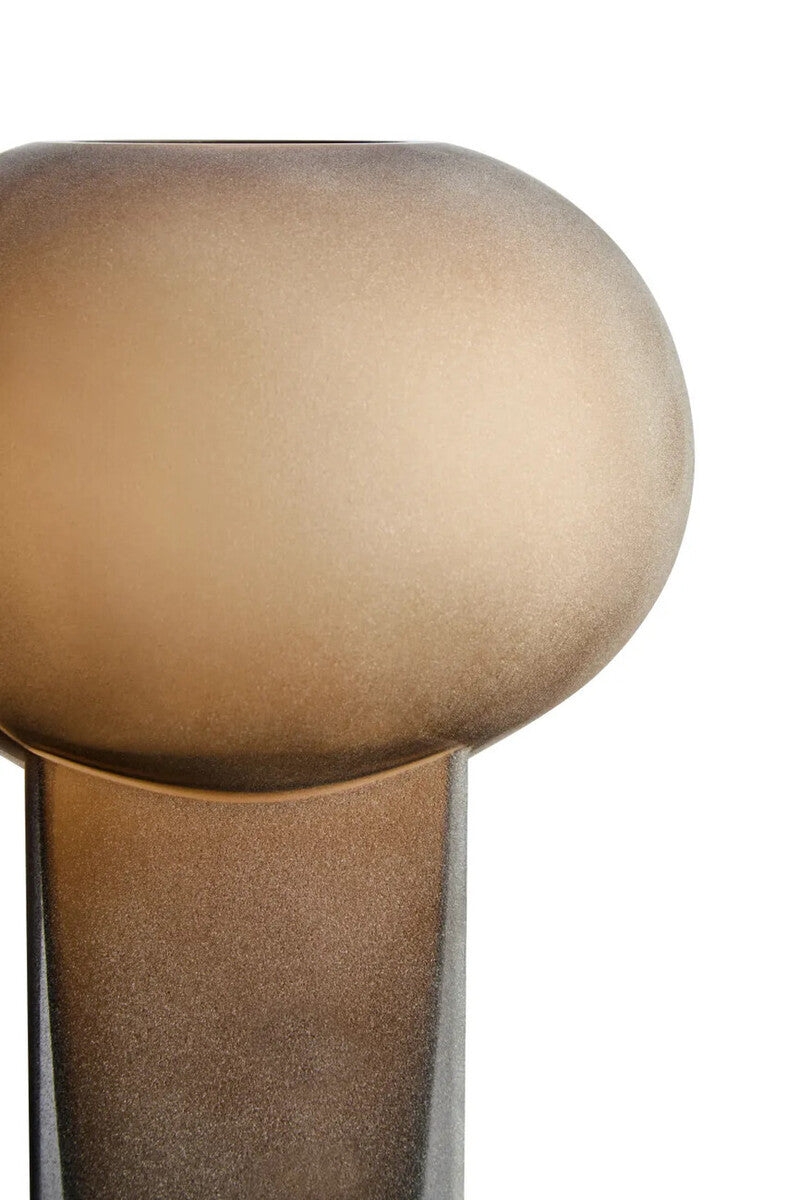 Gabi Large Opaque Brown Glass Vase