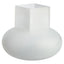 Gabi Small Opaque White Glass Vase