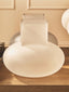 Gabi Small Opaque White Glass Vase