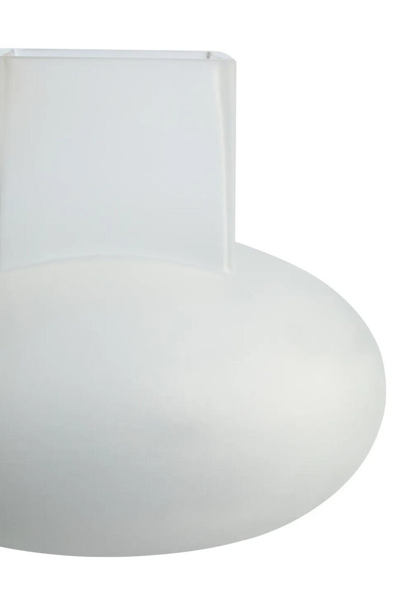 Gabi Small Opaque White Glass Vase