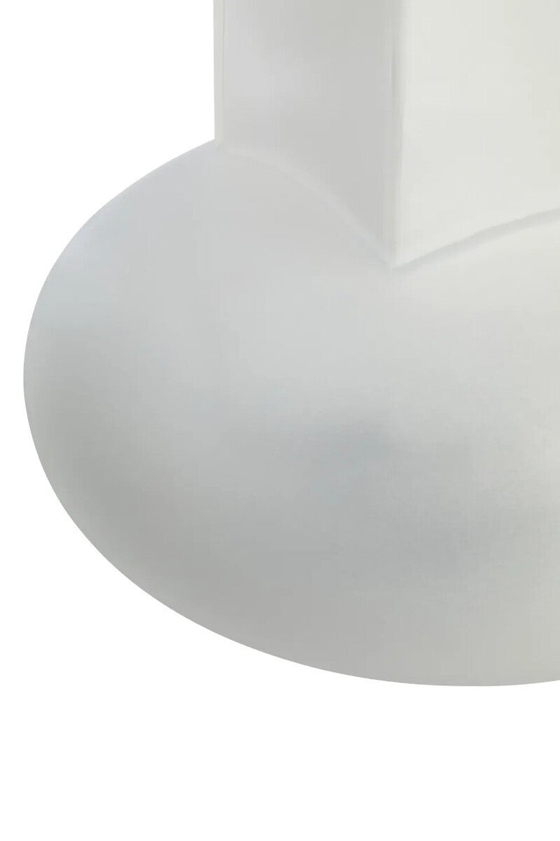 Gabi Small Opaque White Glass Vase