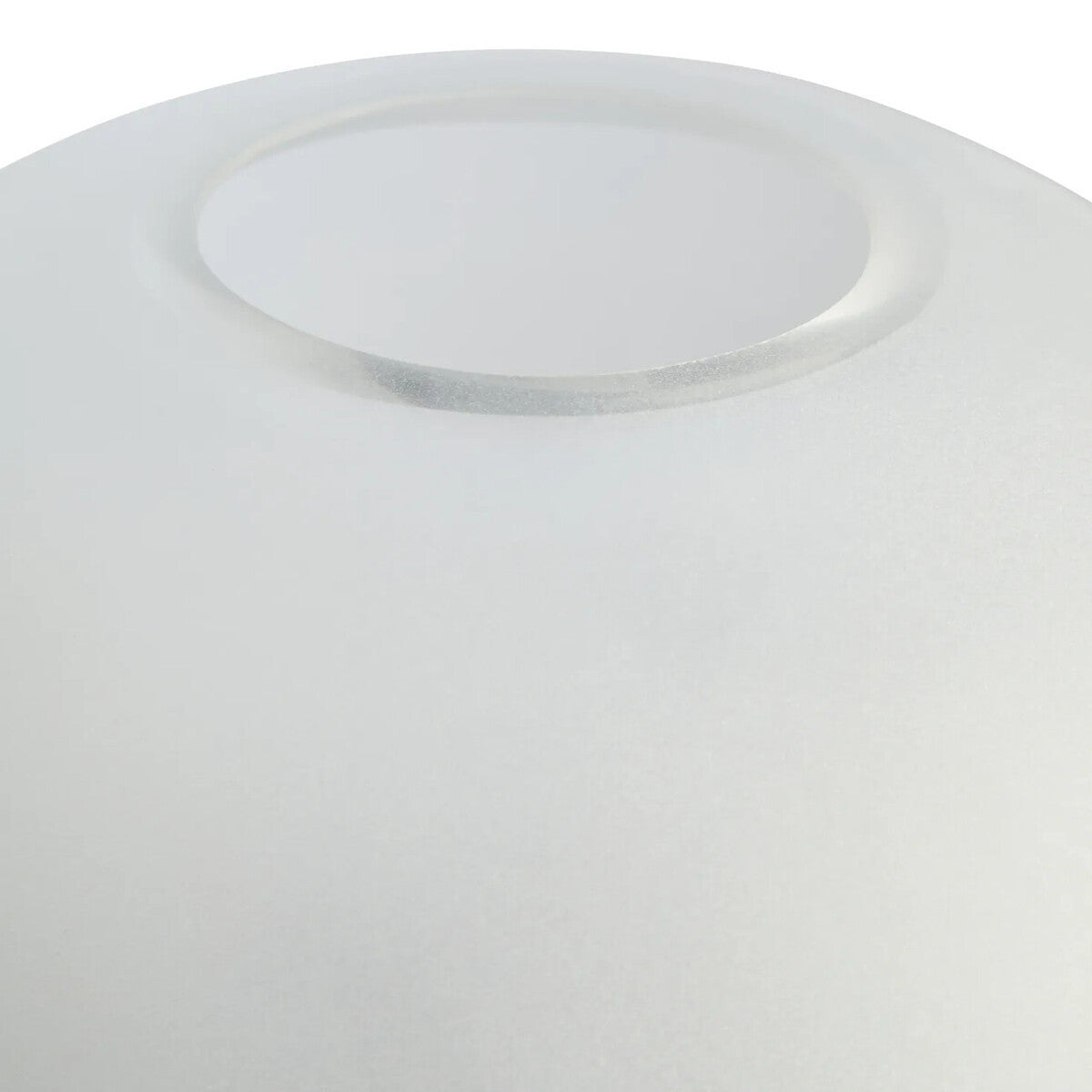 Gabi Large Opaque White Glass Vase