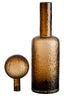 Galea Large Textured Brown Glass Bottle