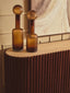 Galea Large Textured Brown Glass Bottle