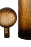 Galea Large Textured Brown Glass Bottle