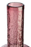 Galea Small Textured Pink Glass Bottle
