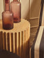 Galea Large Textured Pink Glass Bottle