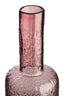 Galea Large Textured Pink Glass Bottle