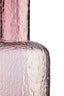 Galea Large Textured Pink Glass Bottle