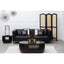 Lara Black Metal Table Lamp with Grey Shade