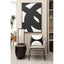Lara Black Metal Table Lamp with Grey Shade