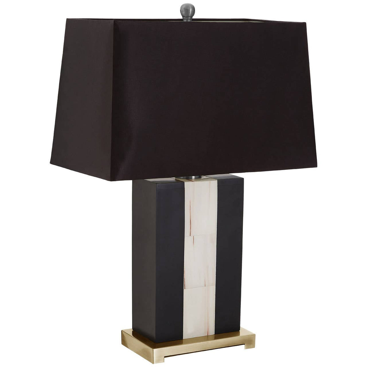 Hoxton Marble Table Lamp with Black Shade