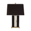 Hoxton Marble Table Lamp with Black Shade