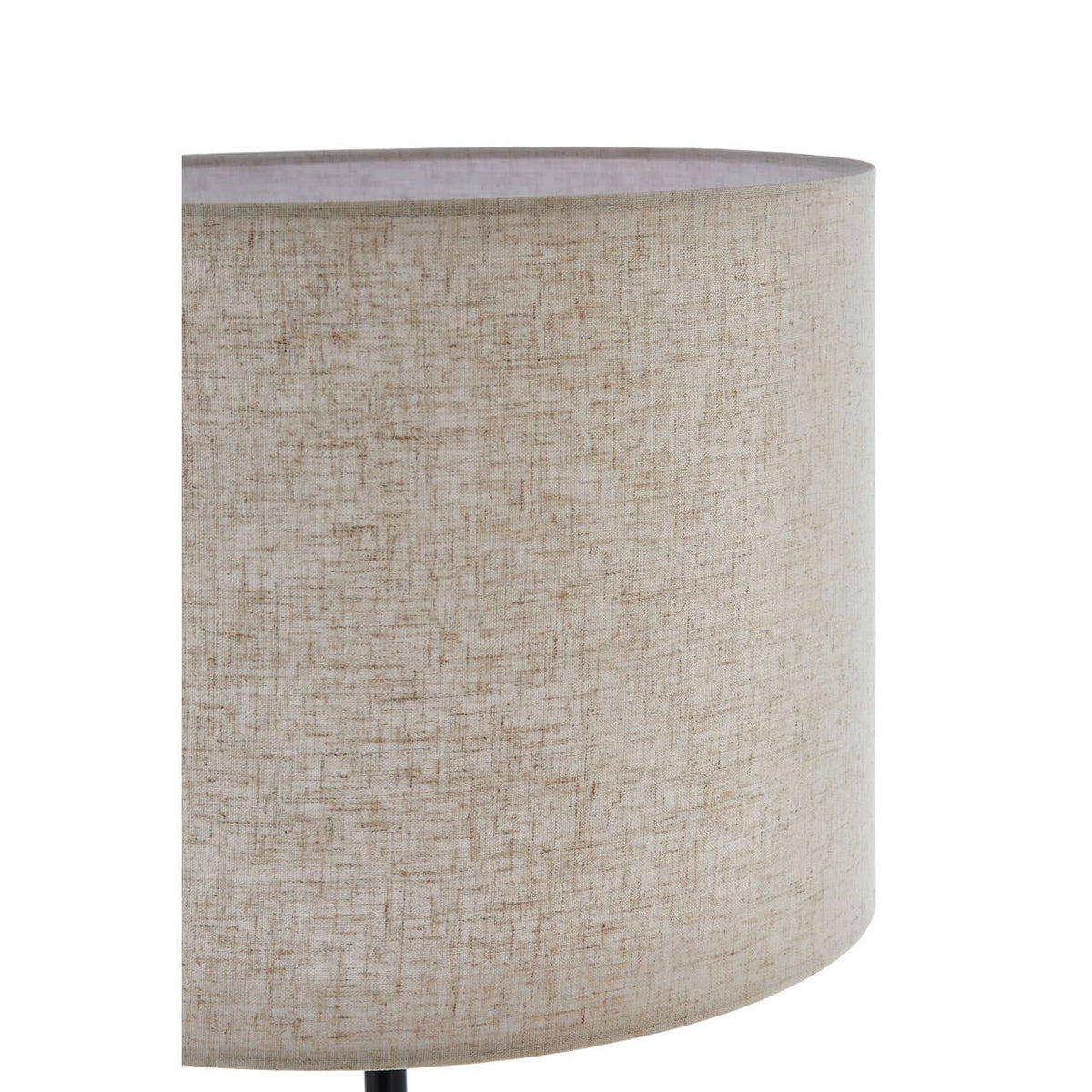 Murdoch Natural Linen Shade With White Marble Base Floor Lamp