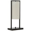 Atkins Black Finish Table Lamp with White Shade