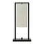 Atkins Black Finish Table Lamp with White Shade