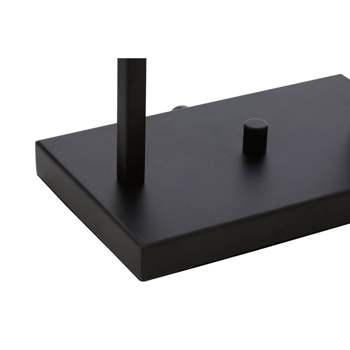 Atkins Black Finish Table Lamp with White Shade