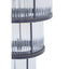 Salasco 3 Tier Black Finish Glass Chandelier