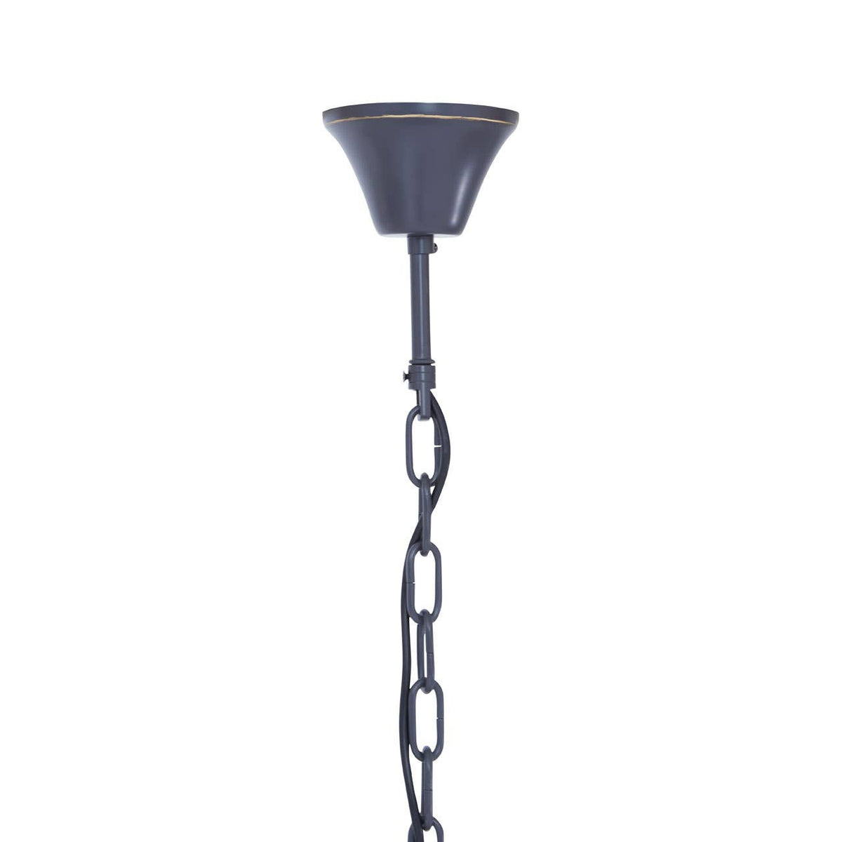 Salasco 3 Tier Black Finish Glass Chandelier