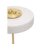 Rogano White Shade with Gold Finish Frame Table Lamp