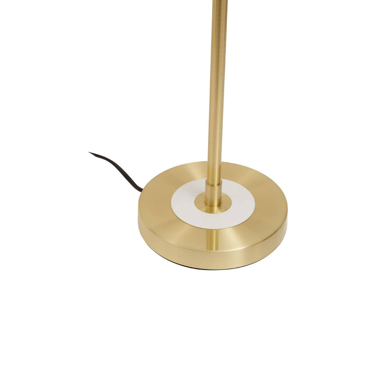 Rogano White Shade with Gold Finish Frame Table Lamp