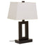 Leora Black and White Table Lamp