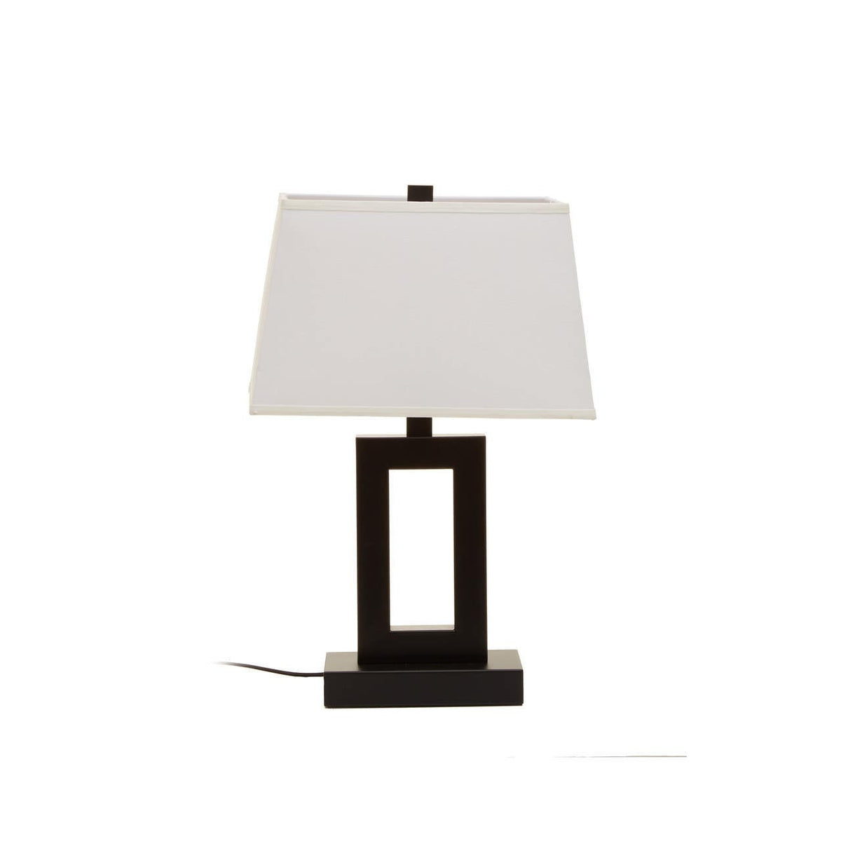 Leora Black and White Table Lamp