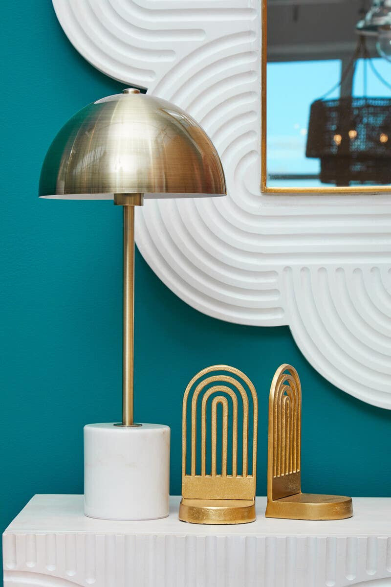Murdoch Table Lamp with White Marble Base