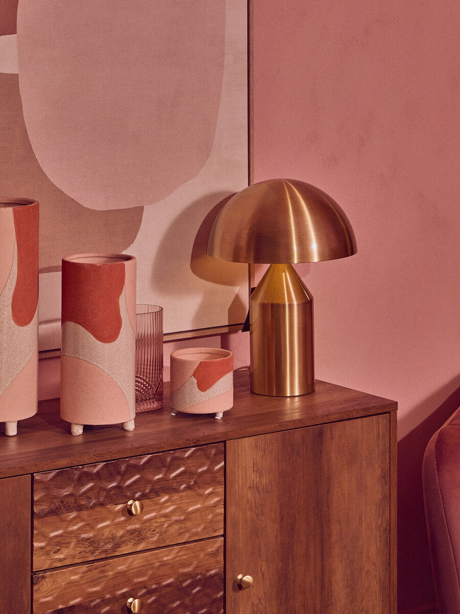 Tobor Gold Finish Table Lamp