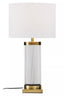 Lily White and Gold Table Lamp