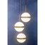 Abira Three Ball Brass Pendant Light