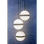 Abira Three Ball Matt Black Pendant Light