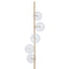 Abira White Marble and Brass Finish 5 Bulb Floor Lamp