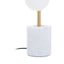 Abira White Marble and Brushed Brass 5 Bulb Table Lamp