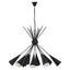 Yara Matt Black 12 Bulb Statement Pendant Light
