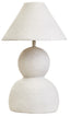 Carta White Papier Mache Table Lamp