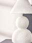 Carta White Papier Mache Table Lamp