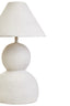 Carta White Papier Mache Table Lamp