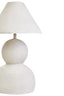 Carta White Papier Mache Table Lamp