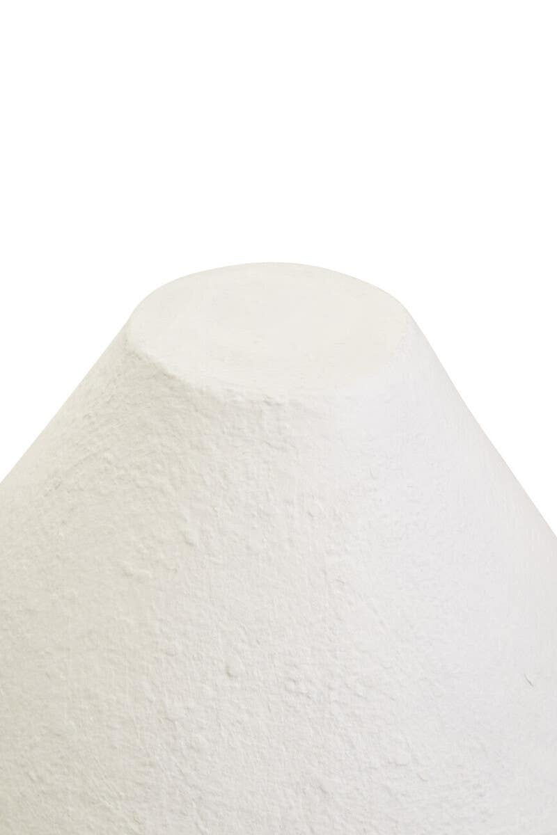 Carta White Papier Mache Table Lamp