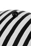Carta Black and White Stripe Papier Mache Domed Floor Lamp