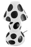 Carta Black and White Polka Dot Papier Mache Table Lamp