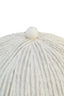Carta Oatmeal Etched Linear Design Papier Mache Domed Table Lamp