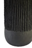 Carta Black Etched Linear Design Papier Mache Table Lamp