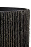 Carta Black Etched Linear Design Papier Mache Table Lamp