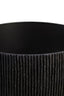 Carta Black Etched Linear Design Papier Mache Table Lamp