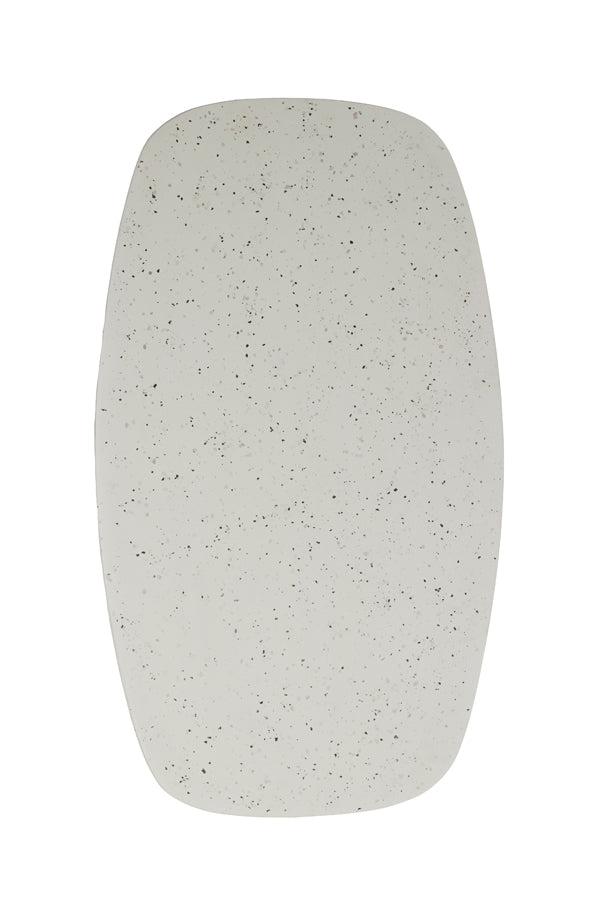 Coffee table 120x70x42 cm HAMURA terrazzo white